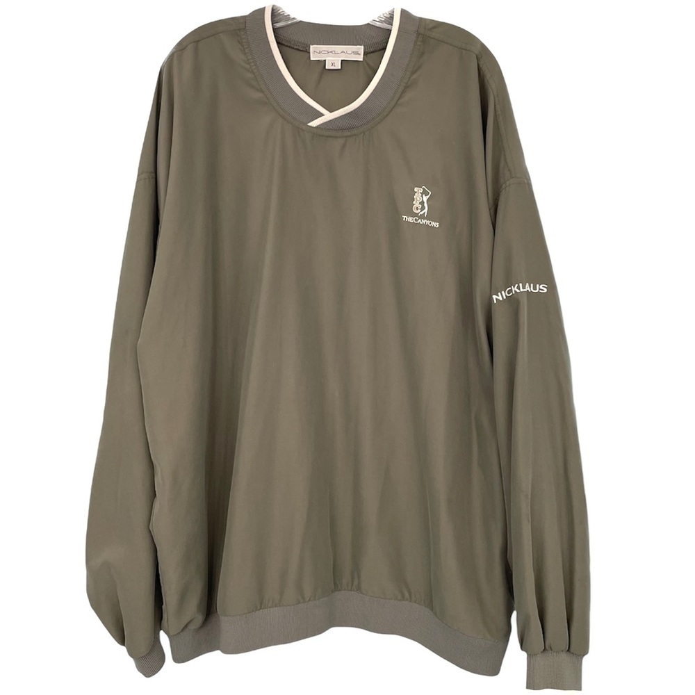 Nicklaus TPC The Canyons Long Sleeve V-Neck Golf Shirt Inclement Weather Gear XL